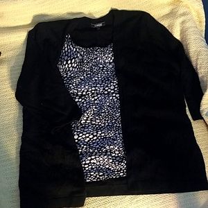 Elementz petite xl half sleeve sweater with tank attached